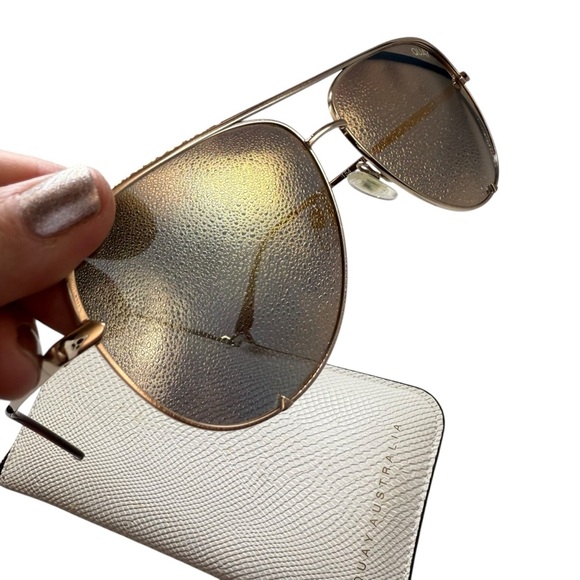 Quay Pol 154 high key 126 6414 145 mirrored sunglasses - Picture 7 of 8